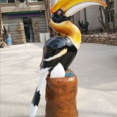 玻璃鋼鸚鵡雕塑